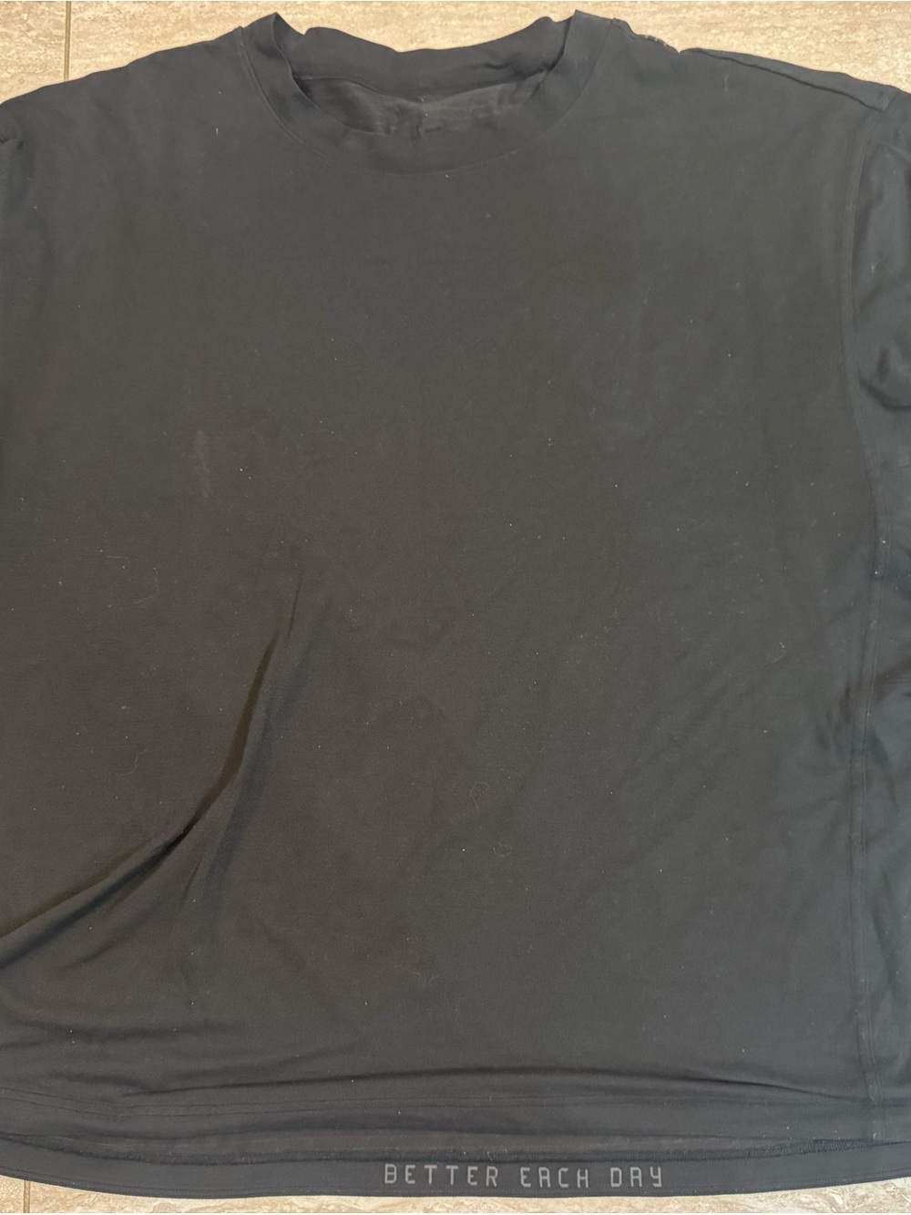 lululemon athletica Black Crewneck Tee